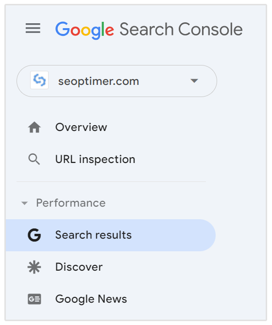 risultati di ricerca di google search console